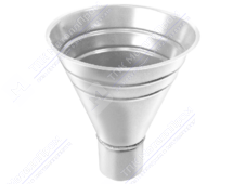 Воронка водосборная GrandLine 300 100 металл RAL9003 сигнально-белый