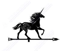 Флюгер BORGE Единорог 700 435 RAL9005 черный антрацит