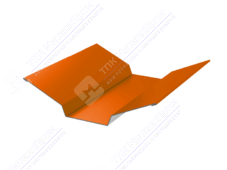 Планка ендовы верхняя 86 80 0,45 2м стандарт ПЭ RAL2004 оранжевый К-508