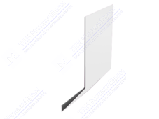 Планка карнизная 100 65 0,45 3м стандарт ПЭ RAL9002 серо-белый К-509