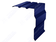 Планка ветровой доски фигурная 95 120 0,45 2м стандарт ПЭ RAL5002 ультрамарин К-515