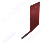 Планка карнизная 100 65 0,4 2м стандарт ПЭ RAL3009 красный оксид К-509