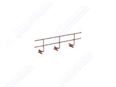 Ограждение кровельное BORGE 60см 3м RAL8017 шоколад